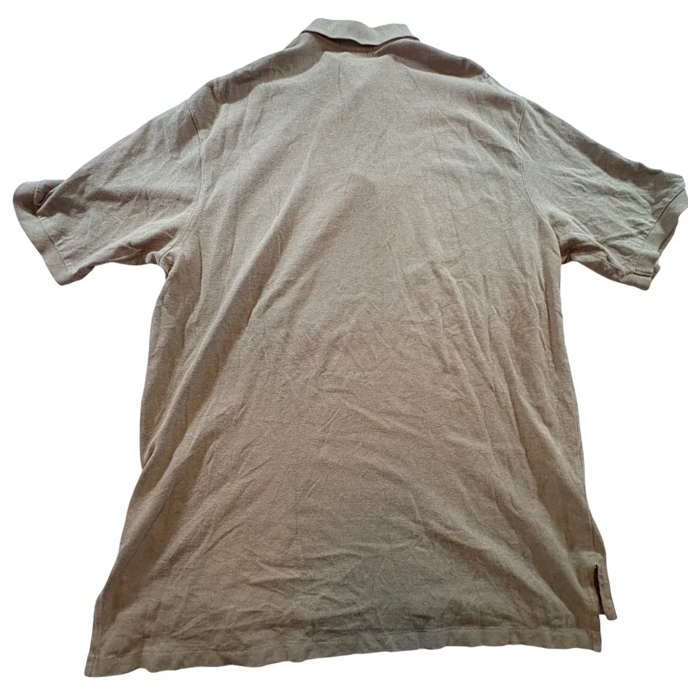 Polo Ralph Lauren Polo Shirt Men 2XLT Tall Olive Green Cotton Short Sleeve Pique